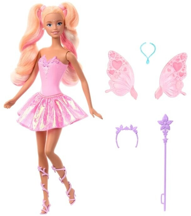 Barbie Poupée fée avec baguette magique (JCP76)