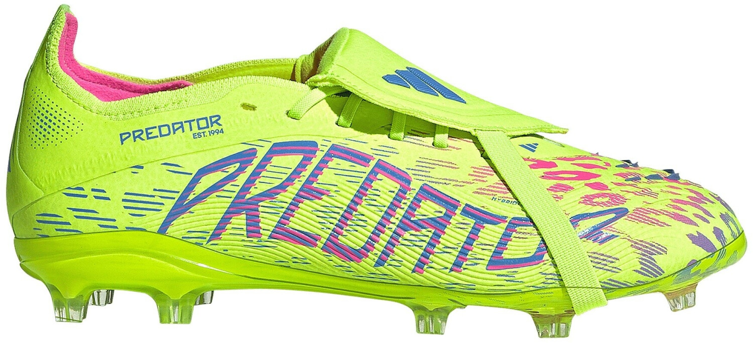 Adidas Predator Elite Foldover Tongue FG Kids (IH5078) lucid lemon/lucid pink/blue fusion