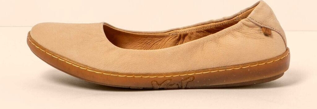El Naturalista Leather Ballet Flats N5300 coral beige