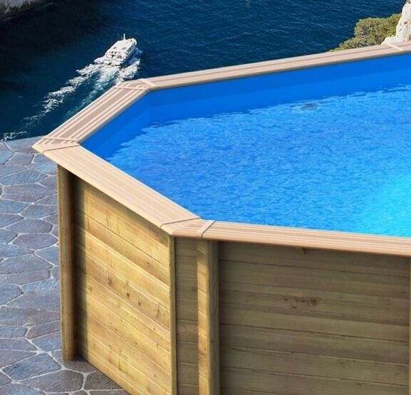Ubbink Liner pour piscine bois Lagon octo 450 x 120 cm