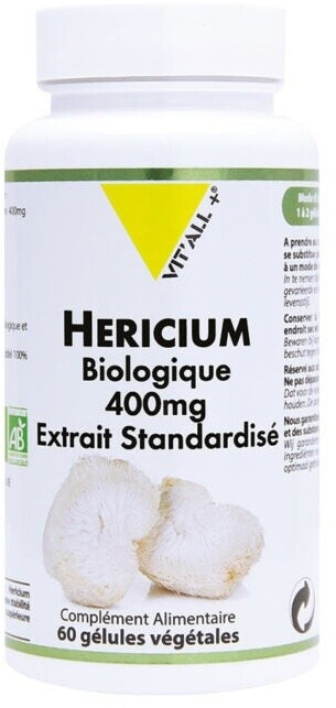 VIT'ALL+ Héricium bio 400 mg (60 gélules)