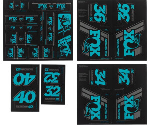 Fox Racing Shox Heritage Fork and Shock Decal Kit sticker set (803-01-364) green