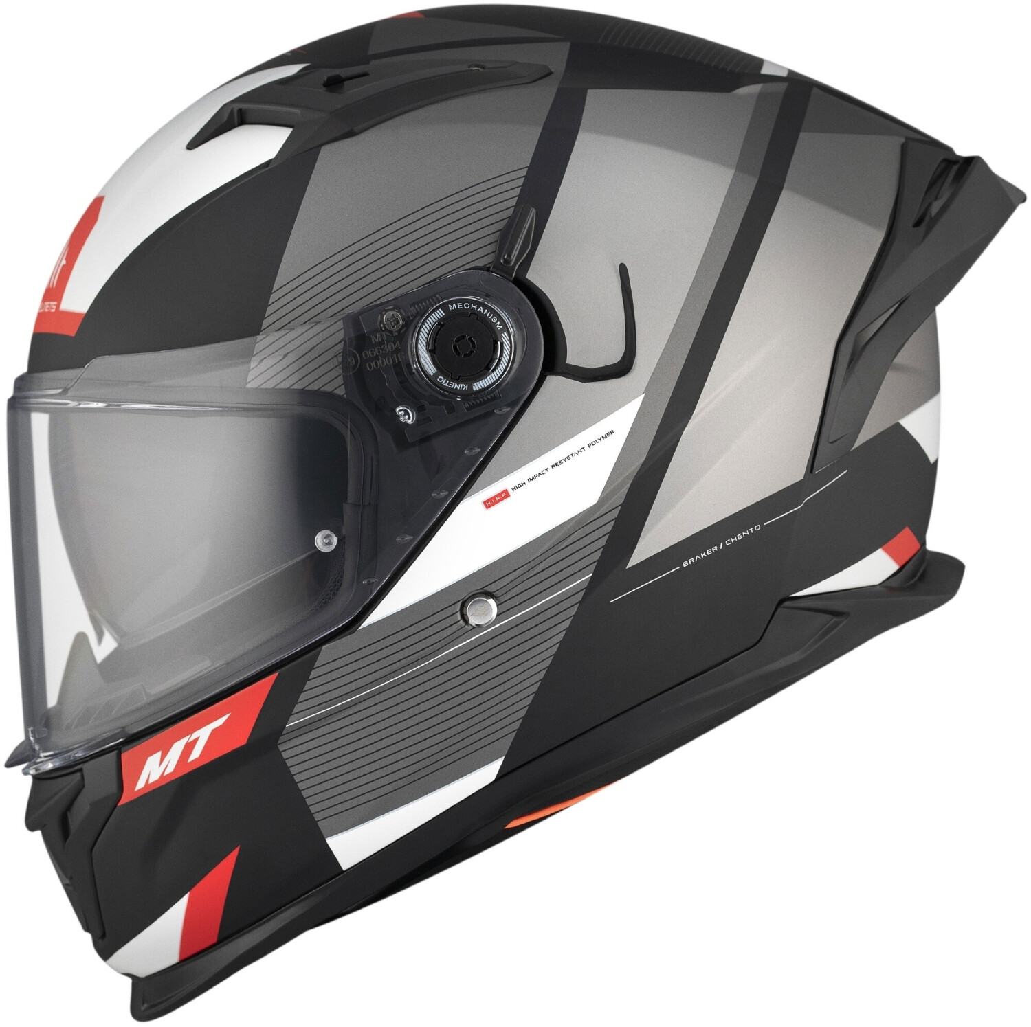 MT Helmets Braker SV Chento B0 Matt Grey/Black