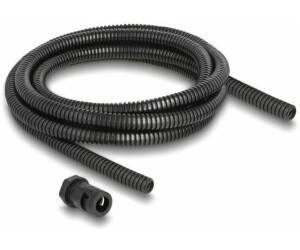DeLock 60461 Kabelschutzschlauch 2 m x 10 mm mit 2 x PG7 Set schwarz