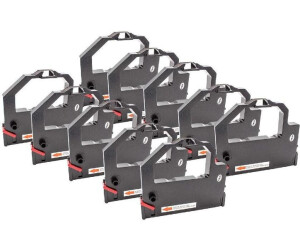 vhbw 10x Farbband Nylonband Tintenband kompatibel mit Nadeldrucker NEC P 72 Q, 72 X, 7300, 8000, 90, 92, 9300 (145236606-2)