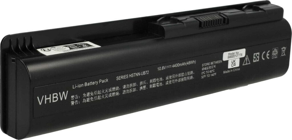 Vhbw Batteria Sostitutiva Per Notebook 4400mAh (11.1V / 48.84Wh) - Compatibile Con Clevo 6-87-W76SS-4R41, W650BAT-6 E Altri - Lunga Durata E Sicura