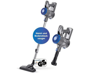 CLEANmaxx Bodenstaubsauger (Kabellos, 45 Min, Anthrazit/Blau)