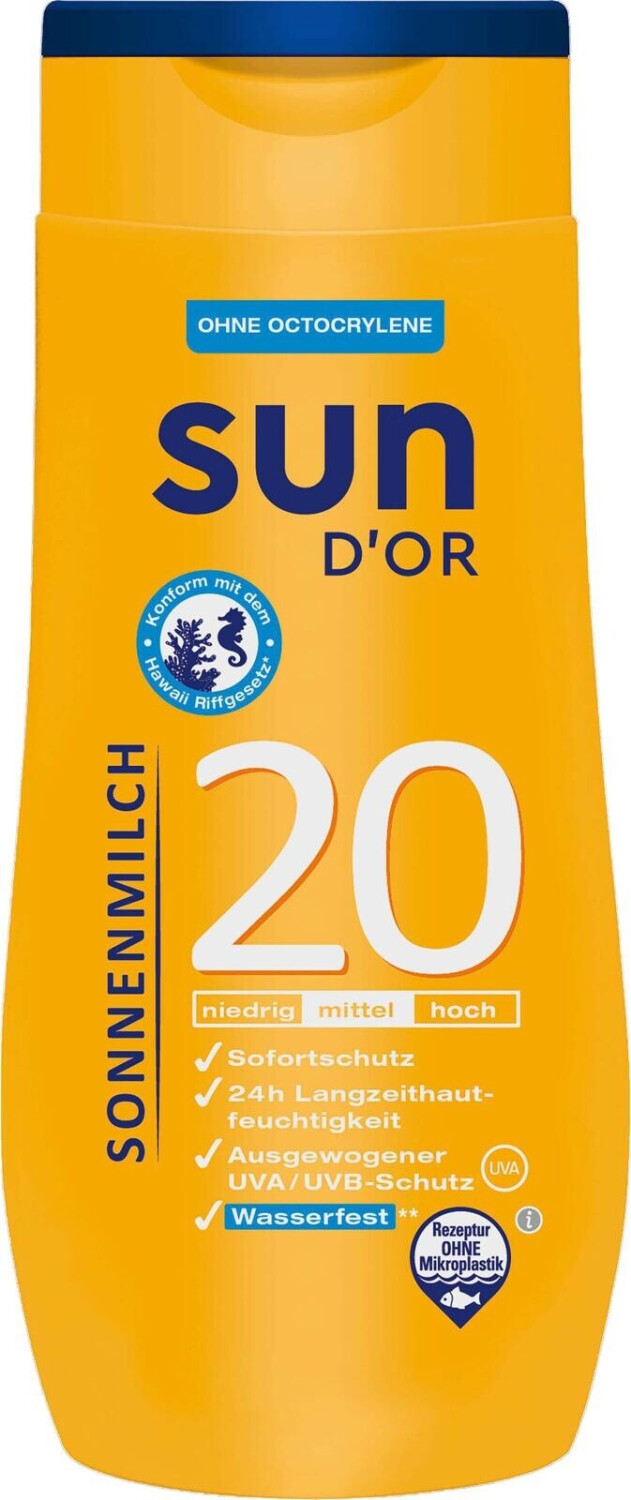 Sun D Sun d'Or Sonnenmilch LSF 20 (250ml) ab 4,99 € | Preisvergleich bei ...