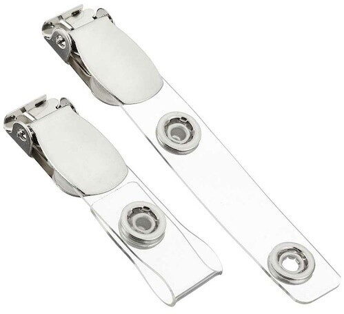 Peach Kunststoff-Clips klar 100St. (PP512)