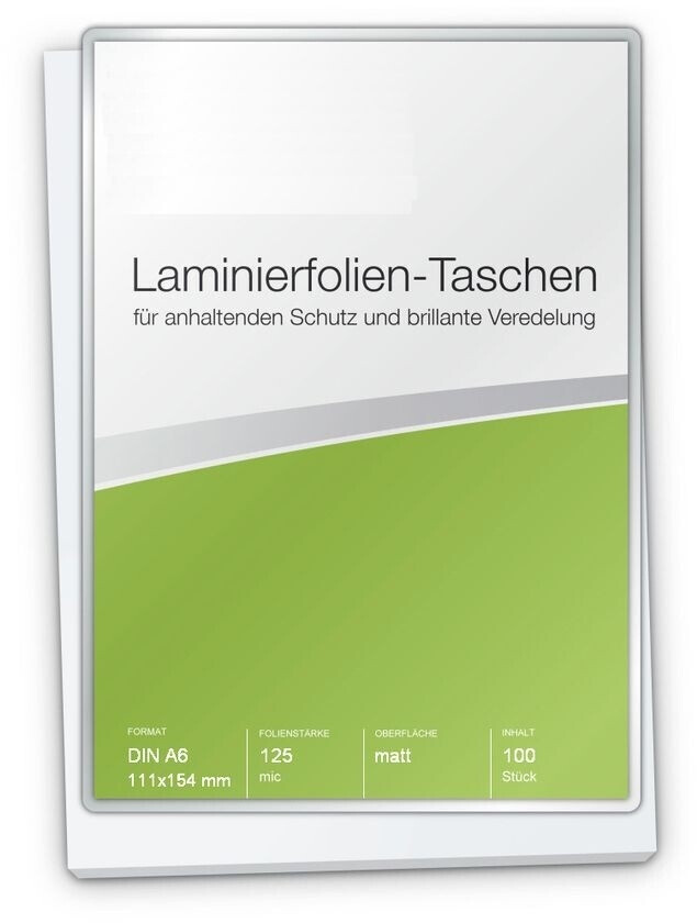 Point Of View Laminierfolien A6 (111 x 154 mm), 2 x 125 mic, matt (FT-A6-125M)