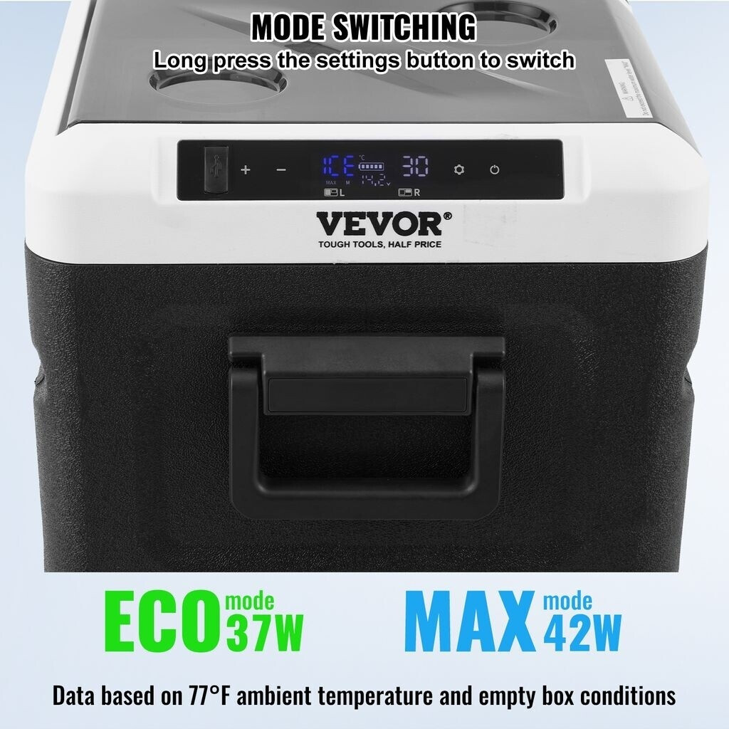 VEVOR Car Refrigerator Freezer Compartment 36L