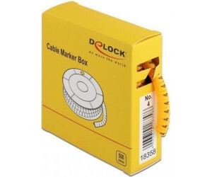 DeLock 18361 Kabelmarker Box Nr: 7 gelb 500 Stück