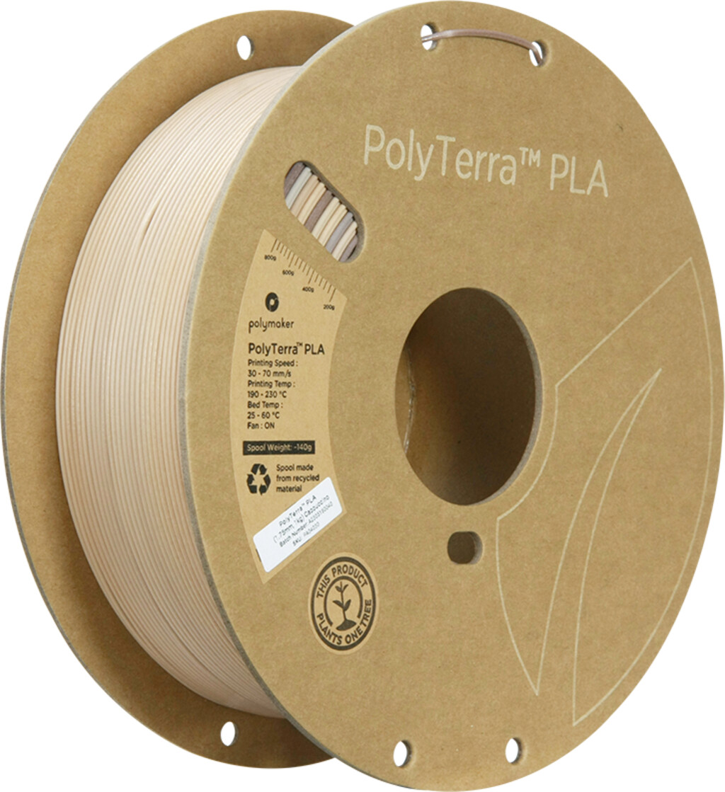 Polymaker PolyTerra PLA Filament 1.75mm 1000g Cappuccino
