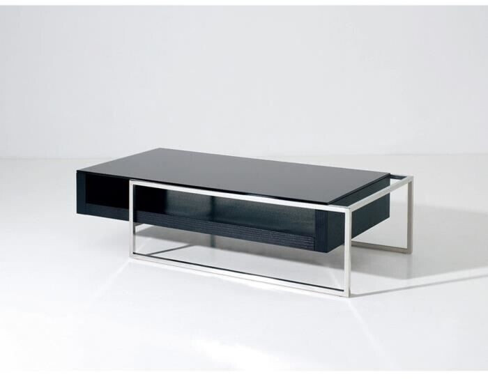 Habitat et Jardin Table basse Julie 130 x 60 x 36 cm noir