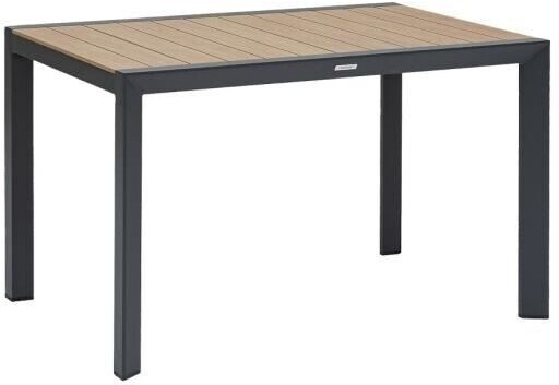 Hespéride Table de jardin Evasion aluminium 4 places effet bois