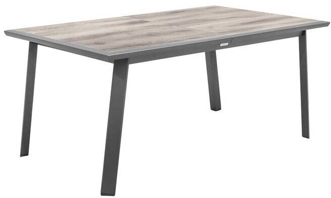 Hespéride Table de jardin extensible Pavane 170 x 101 x 76 cm pécan graphite