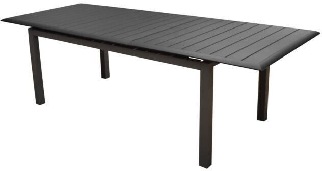 Proloisirs Table de jardin extensible Louisiane aluminium 187 à 247 cm graphite