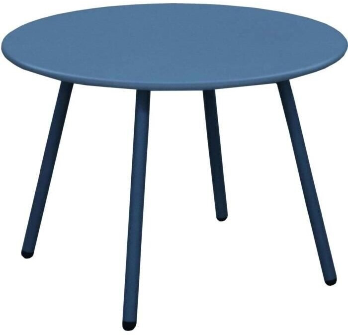 Proloisirs Table basse de jardin Rio acier 50 cm bleu