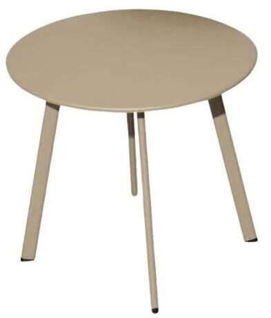 Proloisirs Table basse de jardin Massai acier 40 x 40 x 35 cm beige