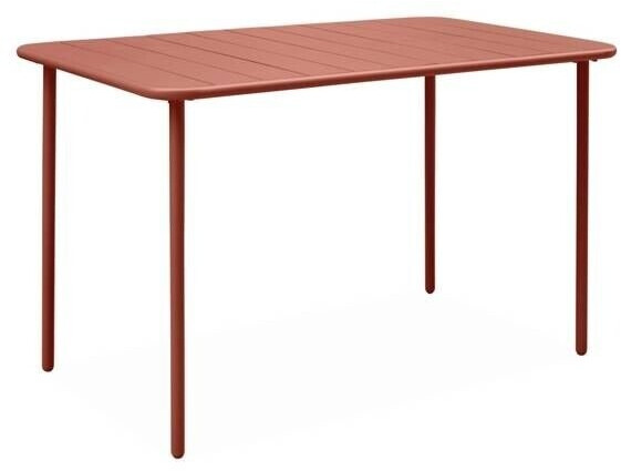 sweeek Table de jardin Amelia 4 personnes 120 x 70 cm terracotta