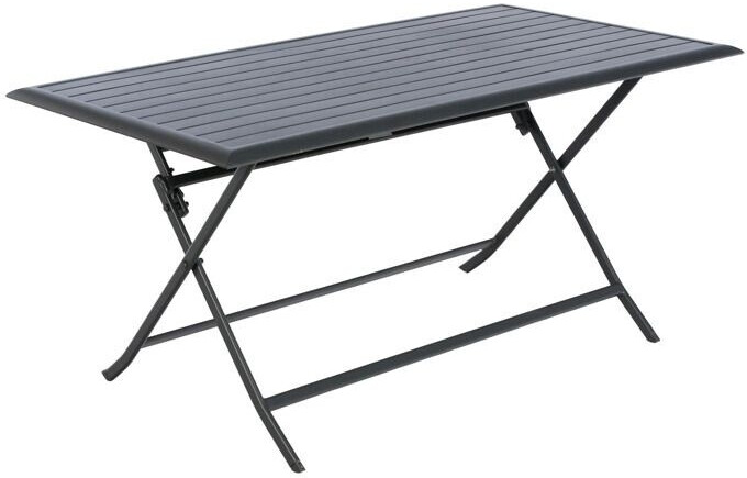 Hespéride Table de jardin pliante Azua rectangulaire 150 x 80 x 71 cm graphite