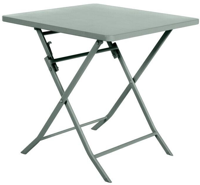 Hespéride Table de jardin pliante Greensboro carrée 70 x 70 x 71 cm vert olive