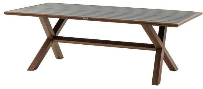 Hespéride Table de jardin Axiome 8 places aluminium honey graphite