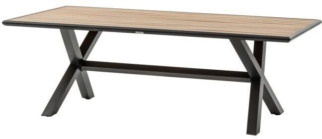 Hespéride Table de jardin Axiome 8 places eucalyptus graphite