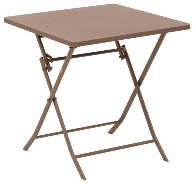 Hespéride Table de jardin pliante Greensboro carrée 70 x 70 x 71 cm bronze