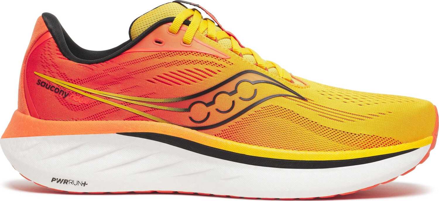 Saucony Ride 18 Running Shoes white khaki