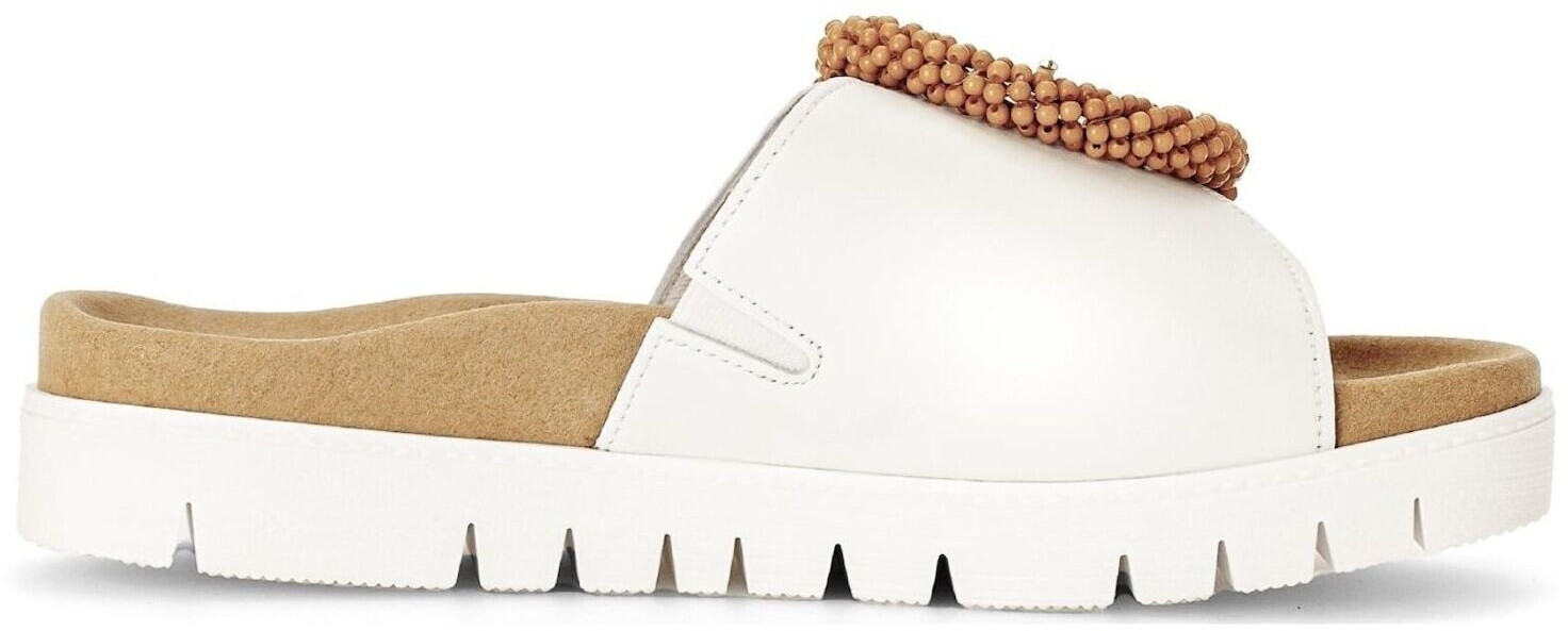 Gabor Slides white cognac