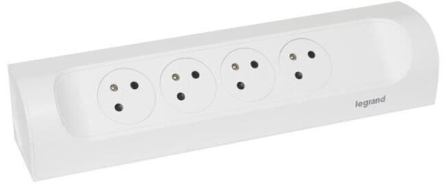 Legrand Multiprise 4 prises angle 1 m blanc