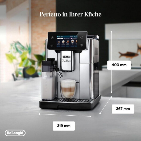 De'Longhi Primadonna Aromatic ECAM630.75TM silber, Bild 2