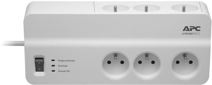 APC Bloc multiprise 6 prises parafoudre 2300 W blanc