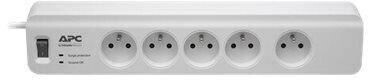 APC Bloc multiprise 5 prises parafoudre blanc