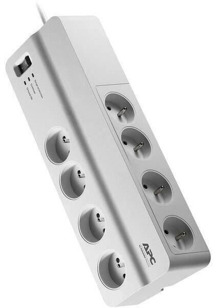 APC Bloc multiprise 8 prises parafoudre 2300 W blanc
