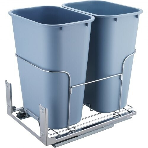 VEVOR Poubelle de cuisine à double extraction 78 L