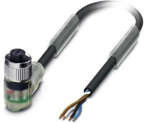 Phoenix Contact SAC-4P- 5.0-PVC/M12FR-3L 5m M12 Schwarz (1404961)