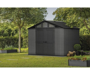 Abri De Jardin Keter Stronghold 108 – 7,7 M³, Marron, Résistant Aux Intempéries (304 X 243 X 251 Cm)