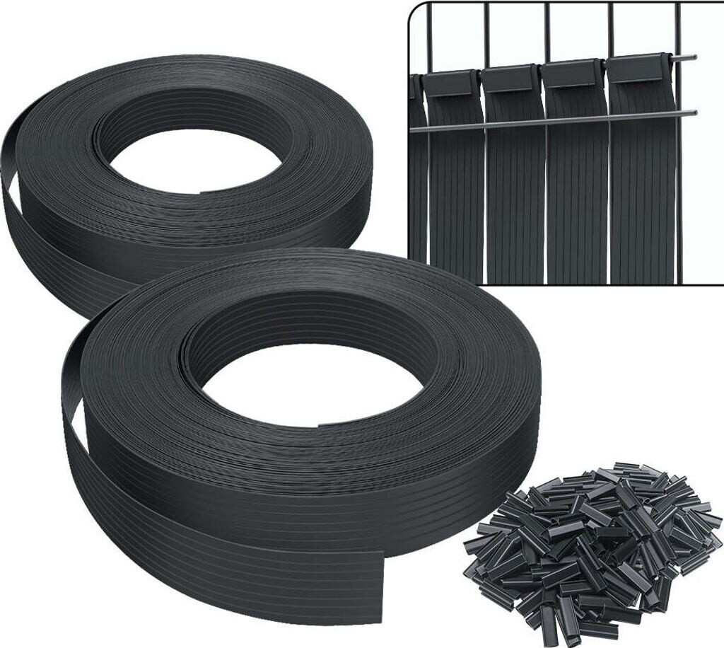 Vounot Kit de lamelles occultantes 150 x 4,7 cm avec clips