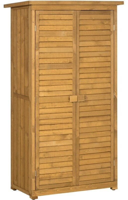 Outsunny Armoire de Jardin pour outils 87 x 46,5 x 160 cm