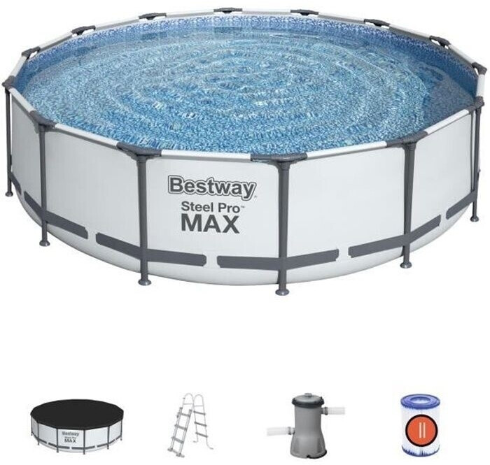 Bestway Piscine tubulaire ronde Steel Pro Max 427 x 107 cm