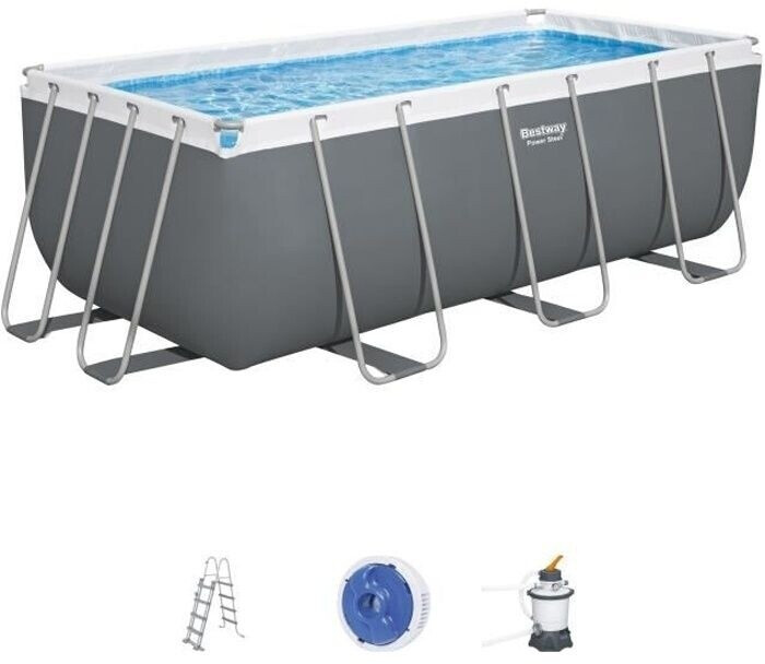 Bestway Piscine tubulaire rectangulaire Power Steel 412 x 201 x 122 cm