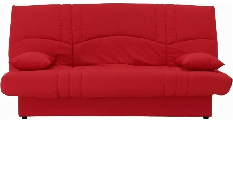 Sofa Dreams Banquette clic clac 3 places style contemporain rouge