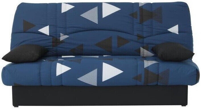 Sofa Dreams Banquette clic clac 3 places style contemporain bikini bleu