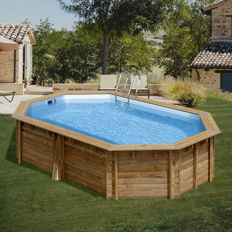 SunBay Piscine bois Cannelle II 535 x 335 x 117 cm