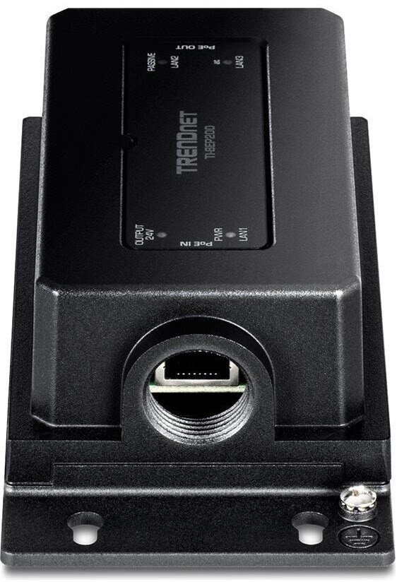 TRENDnet 2-Port Industrial Outdoor Gigabit Active/Passive PoE+ (TI-BEP200)