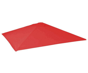 MCW Replacement cover for parasol -d20, 5x5m (Ø7.2m) polyester, red (67470)