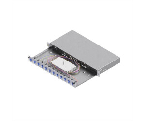 EasyLAN LSB1B225 19'' LWL Spleißbox 1HE 12 Ports 12x LC-Duplex OS2
