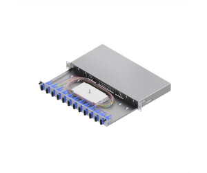 EasyLAN LSB1B115 19'' LWL Spleißbox 1HE 12 Ports 12x SC-Duplex OS2